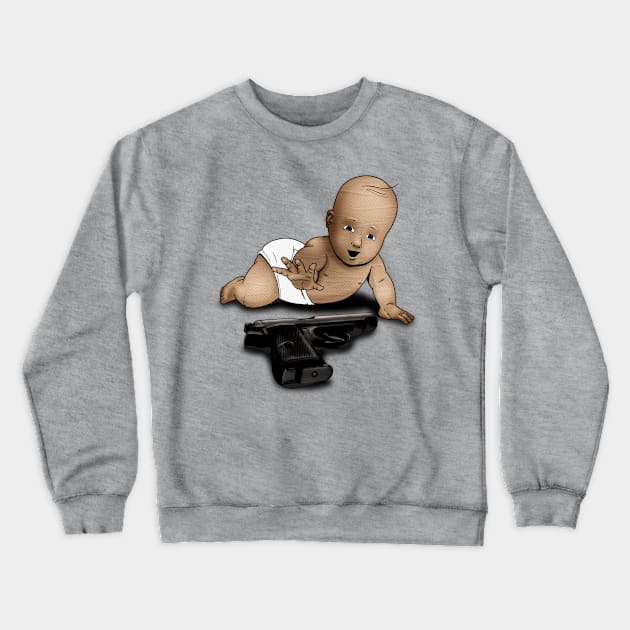 American Childcare Crewneck Sweatshirt by willblackb4